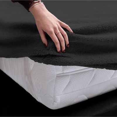 Zelesta Teddy Pas Lóżko - Antracyt - 160x200 - Pościel Zelesta Teddy Pas Lóżko - Antracyt - 160x200 - Pościel