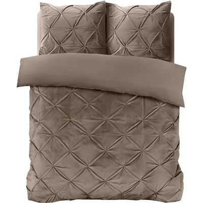 Sleeptime - Velvet Pintuck - Taupe - Poszwa na kołdrę Sleeptime - Velvet Pintuck - Taupe - Poszwa na kołdrę