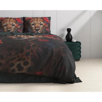 Dreamhouse - Leopardo - Czerwony - 140x200/220 cm - Poszwa kołdra Dreamhouse - Leopardo - Czerwony - 140x200/220 cm - Poszwa kołdra