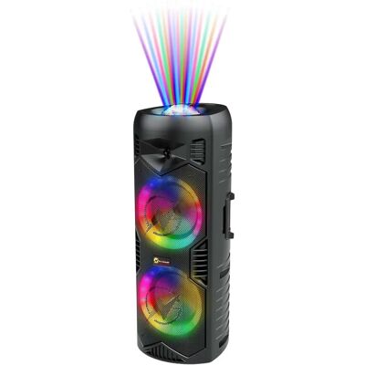 N-Gear LGP5150 Drahtloser Bluetooth Partylautsprecher mit Mikrofon - Schwarz N-Gear LGP5150 Drahtloser Bluetooth Partylautsprecher mit Mikrofon - Schwarz