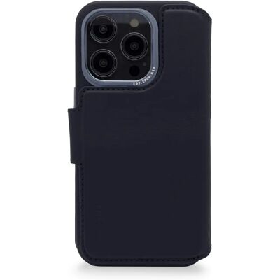Étui portefeuille pour iPhone 14 Pro - Bleu - Publicité Étui portefeuille pour iPhone 14 Pro - Bleu - Publicité