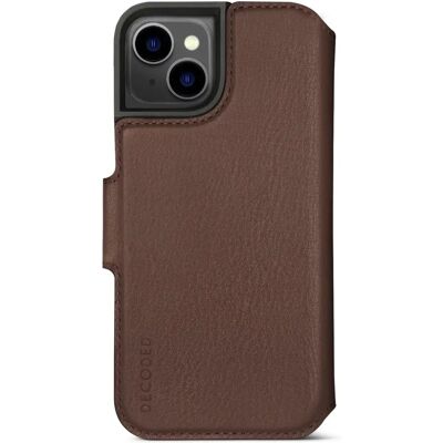 Decoded iPhone 14 Plus Leather Folio Case Brown - Phone case Decoded iPhone 14 Plus Leather Folio Case Brown - Phone case