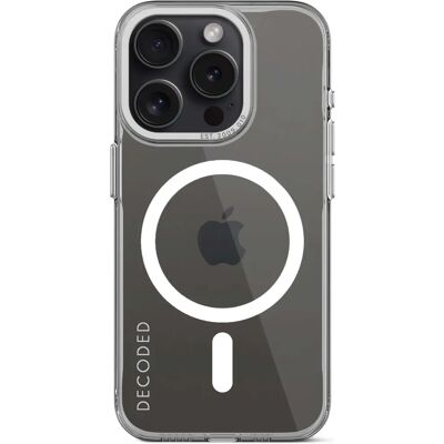 Custodia trasparente MagSafe Decoded per iPhone 15 Pro - Resistente a urti e ingiallimento Custodia trasparente MagSafe Decoded per iPhone 15 Pro - Resistente a urti e ingiallimento