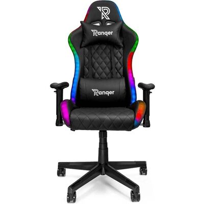 Chaise Gaming Ranqer Halo RGB - Support Ajustable - 150kg - Publicité Chaise Gaming Ranqer Halo RGB - Support Ajustable - 150kg - Publicité