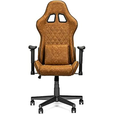 Chaise de bureau Ranqer - Accoudoirs réglables, 150kg, Marron - Fauteuil de bureau - Publicité Chaise de bureau Ranqer - Accoudoirs réglables, 150kg, Marron - Fauteuil de bureau - Publicité