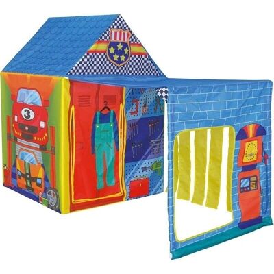 Viking Choice Casa de Juego Taller Mecánico - 150x75x110cm Azul/Rojo Viking Choice Casa de Juego Taller Mecánico - 150x75x110cm Azul/Rojo