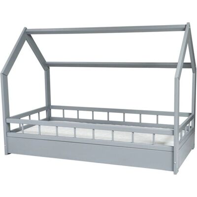Viking Choice Cuna de Madera - Cama Casa - Colchón Eco - 160x80 - Gris Viking Choice Cuna de Madera - Cama Casa - Colchón Eco - 160x80 - Gris