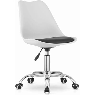Silla giratoria ALBA - Viking Choice - Oficina - Blanco y negro Silla giratoria ALBA - Viking Choice - Oficina - Blanco y negro
