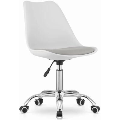 Viking Choice ALBA Silla giratoria - Blanco y gris - Silla giratoria Viking Choice ALBA Silla giratoria - Blanco y gris - Silla giratoria