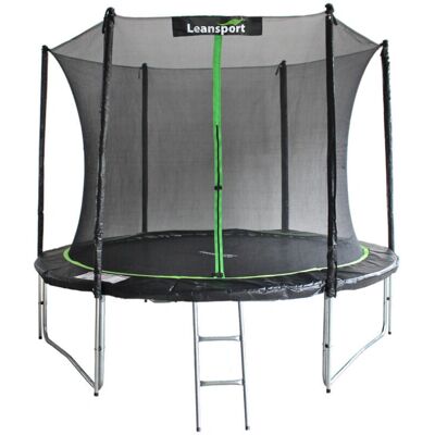 Viking Choice Trampolín - 244 cm - red de seguridad - negro/verde - 150 cm alto Viking Choice Trampolín - 244 cm - red de seguridad - negro/verde - 150 cm alto
