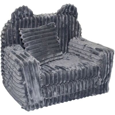 Viking Choice Sillón infantil - sofá cama - pana - 51x40x41cm - gris Viking Choice Sillón infantil - sofá cama - pana - 51x40x41cm - gris