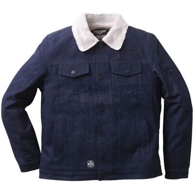 West Coast Choppers Herren Denim Jacke - Sherpa Futter - 2XL - Übergangsjacke West Coast Choppers Herren Denim Jacke - Sherpa Futter - 2XL - Übergangsjacke