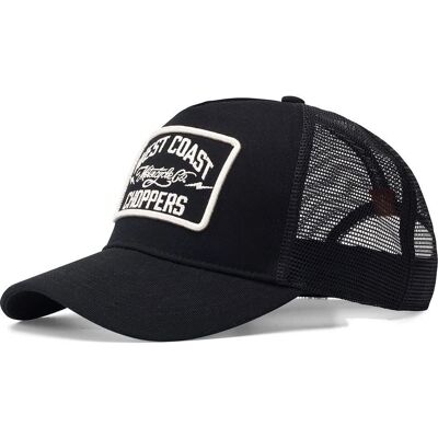West Coast Choppers Black Unisex 5-Panel Trucker Cap - Motorcycle Style West Coast Choppers Black Unisex 5-Panel Trucker Cap - Motorcycle Style