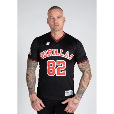 Gorilla Wear - San Mateo - Svart/Rød - 4XL - T-skjorte Gorilla Wear - San Mateo - Svart/Rød - 4XL - T-skjorte