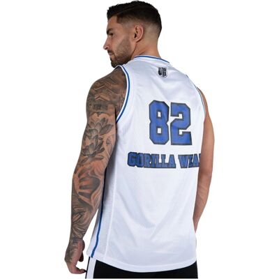 Gorilla Wear San Mateo Tank Top - Wit/Blauw Gorilla Wear San Mateo Tank Top - Wit/Blauw