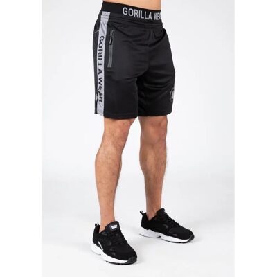 Gorilla Wear Atlanta Shorts - Breathable Training Shorts - Black/Grey Gorilla Wear Atlanta Shorts - Breathable Training Shorts - Black/Grey