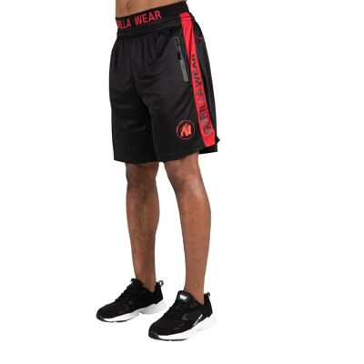 Gorilla Wear Atlanta Shorts - Zwart/Rood - 4XL/5XL Gorilla Wear Atlanta Shorts - Zwart/Rood - 4XL/5XL