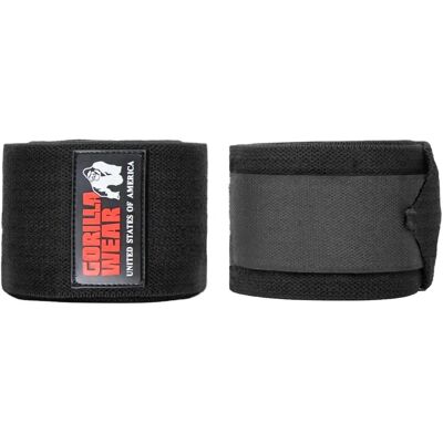 Gorilla Wear Knie Wraps 200cm Zwart - Knie Wraps Gorilla Wear Knie Wraps 200cm Zwart - Knie Wraps