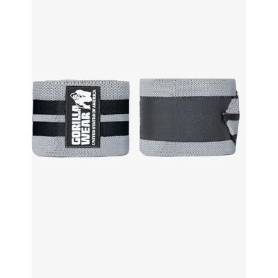 Gorilla Wear Kniebanden 2,5 M Grijs/zwart - Knee Wraps Gorilla Wear Kniebanden 2,5 M Grijs/zwart - Knee Wraps
