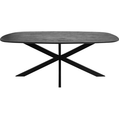 Kick collection Kick eettafel Dana - 210cm zwart Kick collection Kick eettafel Dana - 210cm zwart