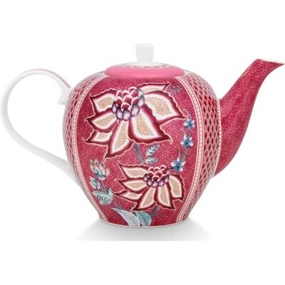 Théière PIP STUDIO Grande 1600ml Festival de Fleurs Rose Foncé - Théière - Publicité Théière PIP STUDIO Grande 1600ml Festival de Fleurs Rose Foncé - Théière - Publicité