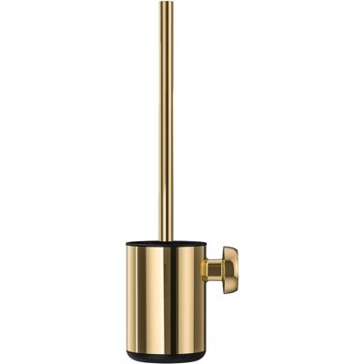 Szczotka WC Cooper złota od Tiger - Montaż na ścianie, Odporna na korozję, Eleganckie złote wykończenie Szczotka WC Cooper złota od Tiger - Montaż na ścianie, Odporna na korozję, Eleganckie złote wykończenie