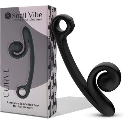 SVibe Snaail Vibe Käyrä Ladattava Kaksoisvärisevä - Musta SVibe Snaail Vibe Käyrä Ladattava Kaksoisvärisevä - Musta