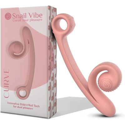 Snail Vibe Curve vedenkestävä kaksoismoottorinen vibraattori Snail Vibe Curve vedenkestävä kaksoismoottorinen vibraattori