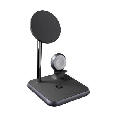 Chargeur sans fil ZENS ZEDC19B/00 - 4-en-1, Blanc, Aluminium, Charge rapide - Publicité Chargeur sans fil ZENS ZEDC19B/00 - 4-en-1, Blanc, Aluminium, Charge rapide - Publicité