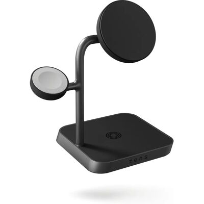 ZENS Office Charger Pro 3 Draadloze Snelle Oplader - 3-in-1 Multi-Device Station ZENS Office Charger Pro 3 Draadloze Snelle Oplader - 3-in-1 Multi-Device Station