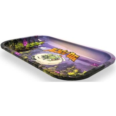 Best Buds Alien OG Metalowa tacka do zwijania - Rolling Tray Best Buds Alien OG Metalowa tacka do zwijania - Rolling Tray