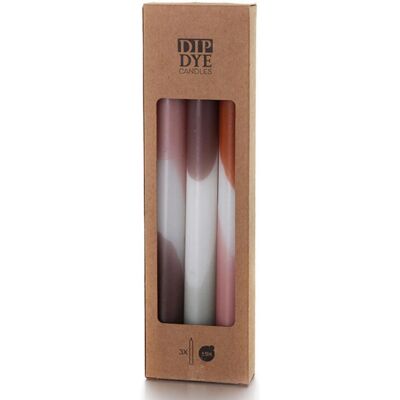 Pyromane - Dip Dye Lys - Rosa - Oliven - Sæt Lys Pyromane - Dip Dye Lys - Rosa - Oliven - Sæt Lys