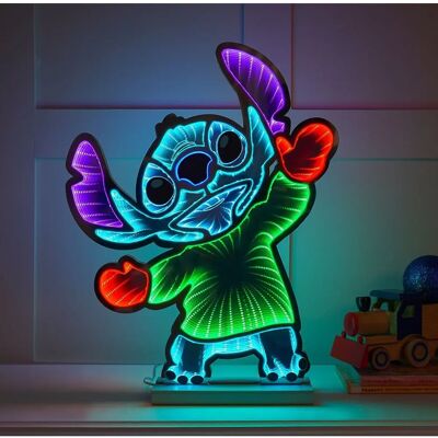 Disney - Stitch Infinity Mirror LED 45cm - Decoration Disney - Stitch Infinity Mirror LED 45cm - Decoration