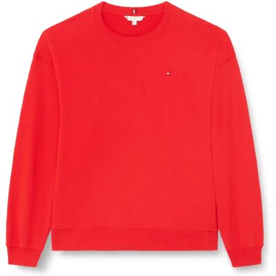 Tommy Hilfiger Curve Röd Sweatshirt - Casual Sweatshirt Tommy Hilfiger Curve Röd Sweatshirt - Casual Sweatshirt