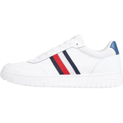 Białe Skórzane Trampki Tommy Hilfiger - Sneakers Białe Skórzane Trampki Tommy Hilfiger - Sneakers