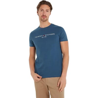 Tommy Hilfiger T-Shirt med Kort Ärmar och Logga blå (MW0MW11797-DBZ) Tommy Hilfiger T-Shirt med Kort Ärmar och Logga blå (MW0MW11797-DBZ)
