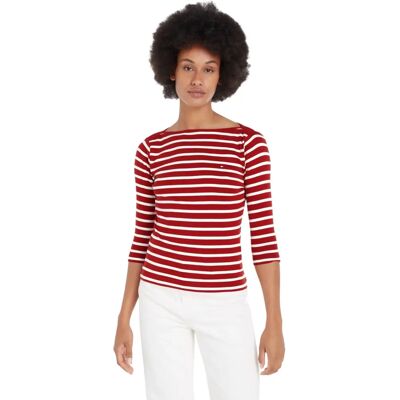 TOMMY HILFIGER NEW CODY SLIM BOAT-NK 3/4SLV - T-Shirt TOMMY HILFIGER NEW CODY SLIM BOAT-NK 3/4SLV - T-Shirt