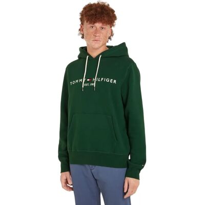 Tommy Hilfiger Mikina z mieszanki organicznej bawełny z logo (MW0MW11599) - ozdobna zieleń Tommy Hilfiger Mikina z mieszanki organicznej bawełny z logo (MW0MW11599) - ozdobna zieleń