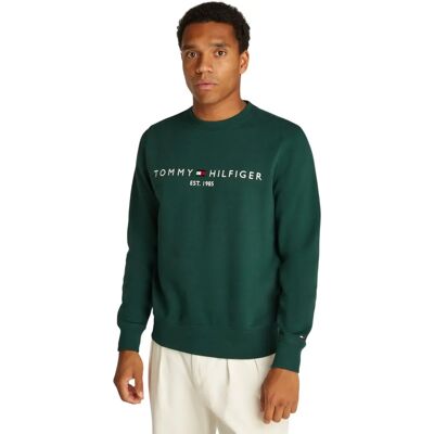 Tommy Hilfiger MW0MW11596 Πράσινη οργανική βαμβακερή φούτερ - Casual Tommy Hilfiger MW0MW11596 Πράσινη οργανική βαμβακερή φούτερ - Casual