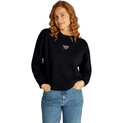 TOMMY JEANS Sweatshirt - Unisex Casual Black Large TOMMY JEANS Sweatshirt - Unisex Casual Black Large