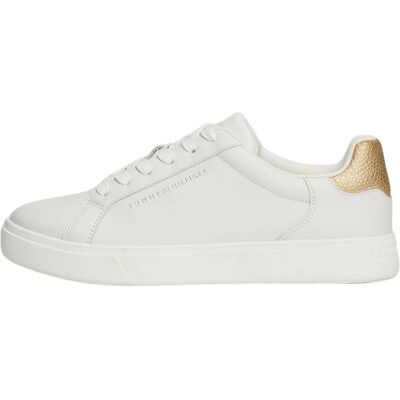 Zapatillas Tommy Hilfiger Essential Court Metalizadas para mujer - Ecru - Talla 39 Zapatillas Tommy Hilfiger Essential Court Metalizadas para mujer - Ecru - Talla 39