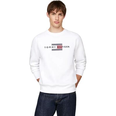 Tommy Hilfiger Vit Logo Tröja - Tröja Tommy Hilfiger Vit Logo Tröja - Tröja