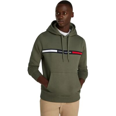 Tommy Hilfiger Huvtröja S Olivgrön - Huvtröja Tommy Hilfiger Huvtröja S Olivgrön - Huvtröja