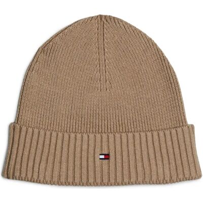 Czapka Tommy Hilfiger Flag z kaszmirem (AM0AM12796) - beżowa Czapka Tommy Hilfiger Flag z kaszmirem (AM0AM12796) - beżowa