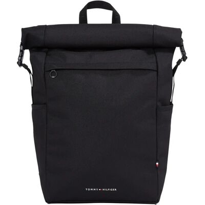 Tommy Hilfiger Svart Miljövänlig Återvunnen Polyester Ryggsäck - 21,5L Tommy Hilfiger Svart Miljövänlig Återvunnen Polyester Ryggsäck - 21,5L