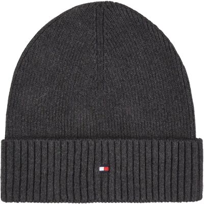Tommy Hilfiger Flag Beanie with Cashmere (AM0AM12796) - charcoal gray Tommy Hilfiger Flag Beanie with Cashmere (AM0AM12796) - charcoal gray