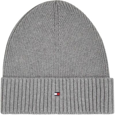 Czapka Tommy Hilfiger Flag z kaszmirem (AM0AM12796) - szary heather Czapka Tommy Hilfiger Flag z kaszmirem (AM0AM12796) - szary heather