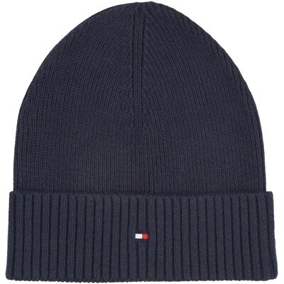 Tommy Hilfiger Flag Beanie with Cashmere (AM0AM12796) - space blue Tommy Hilfiger Flag Beanie with Cashmere (AM0AM12796) - space blue