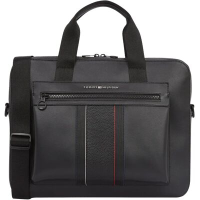 Tommy Hilfiger AM0AM13096 Aktentasche - Casual, Polyurethan, Schwarz Tommy Hilfiger AM0AM13096 Aktentasche - Casual, Polyurethan, Schwarz