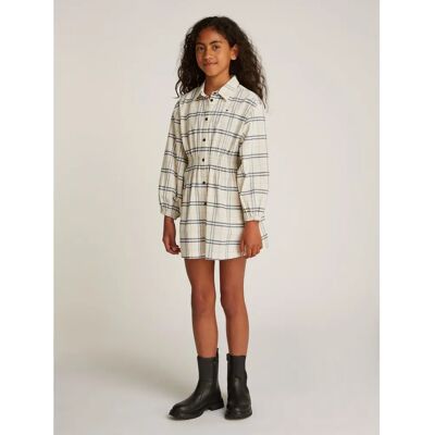Tommy Hilfiger Beigefarbenes Karo-Kleid - Kleider Tommy Hilfiger Beigefarbenes Karo-Kleid - Kleider
